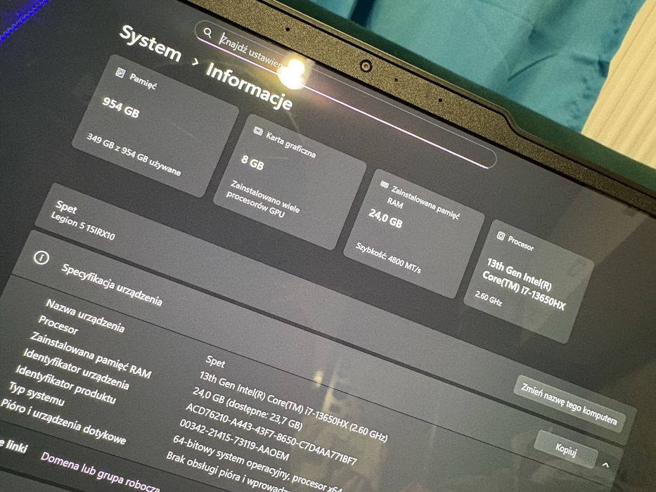 Laptop Lenovo Legion 5