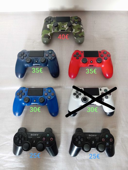 Comando original Sony dualshock PS3 PS4 Sony PlayStation (aceito retoma de jogos PS1 PS2 e PS3)
