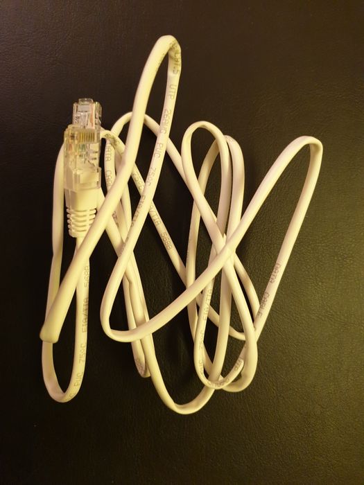 Cabo de Rede Ethernet RJ45 Cat5e – Branco