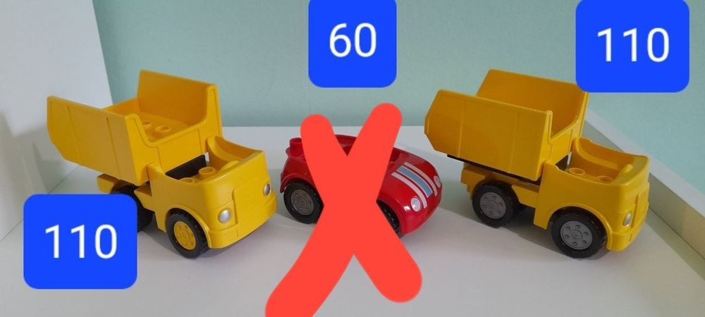 Деталі lego duplo машинки звірі дерева