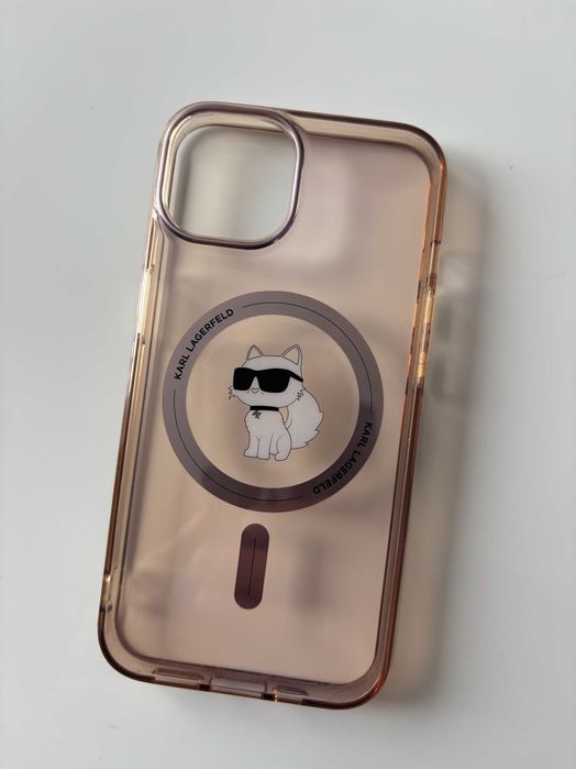 iPhone 13 128GB Pink – IDEALNY + oryginalne akcesoria + case Karl Lagerfeld
