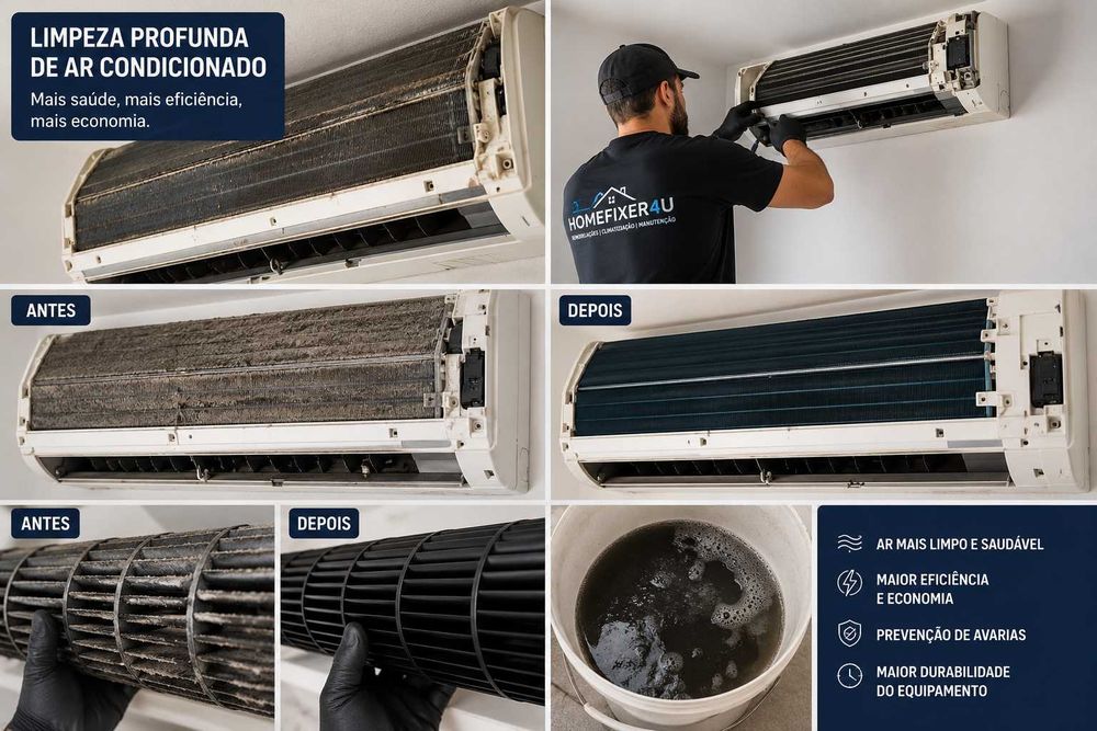 Limpeza Profissional de Ar Condicionado | Higienização e Manutenção | Algarve