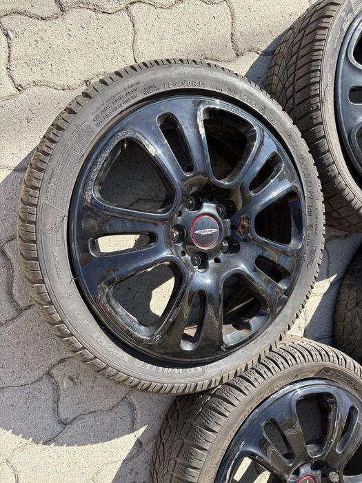 4 jantes 17’’ MINI JCW com pneus 185/50R17 Dunlop