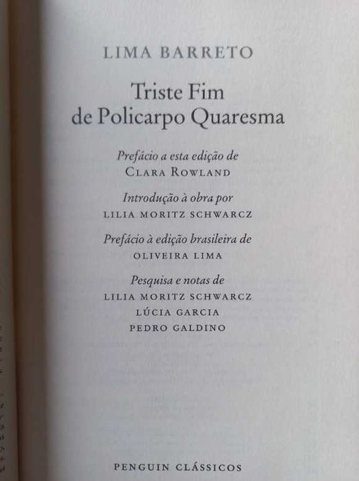 Triste Fim de Policarpo Quaresma - Lima Barreto