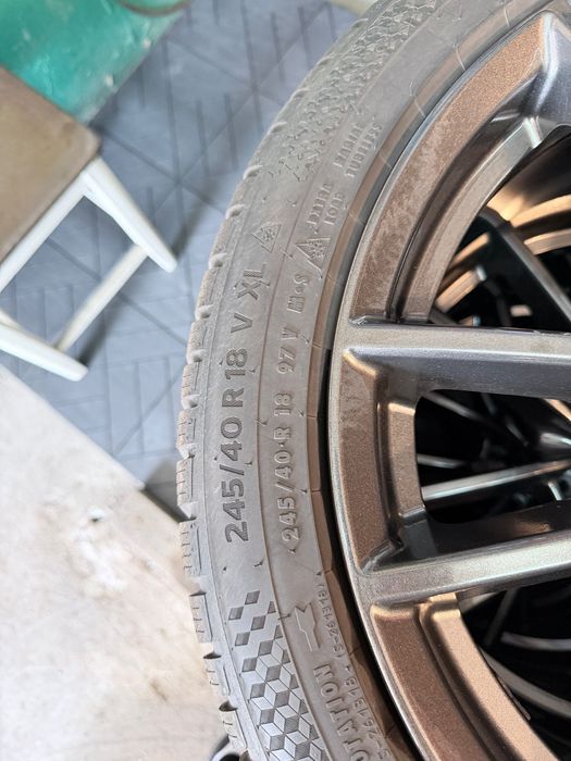 Flegi Borbet W anthracite glossy 5x112 + OPONY ZIMOWE