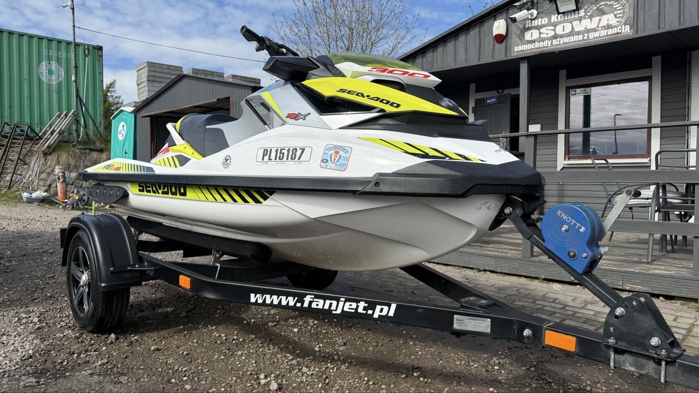 Skuter wodny Seadoo RXP 300rs  106mth stan idealny przyczepka zarejstr