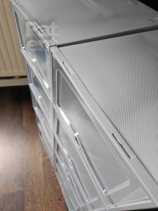 Organizery 10 sztuk pudełka do przechowywania szare dom modułowe