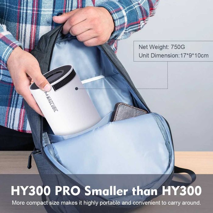 Projetor Magcubic HY300 Pro - Wi‑Fi + Bluetooth - Novo - Envio Gratuito