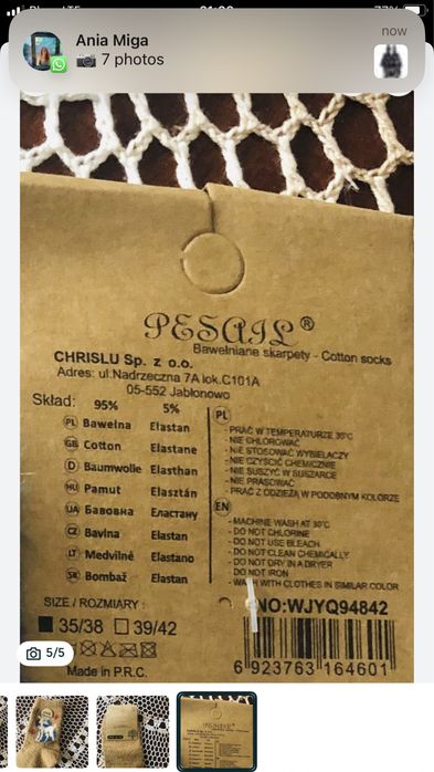 Pesail cieplutkie granatowe  skarpetki  z kotkiem M 38-42