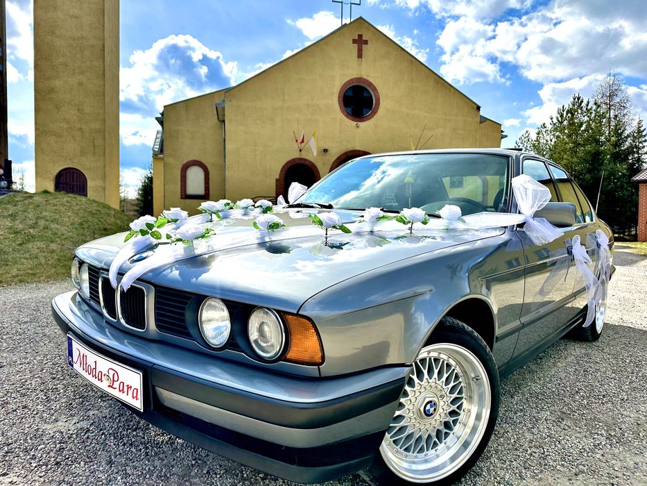 Auto do ślubu/Wynajem BMW E34 na wesele- styl, klasa i wyjątkowy klimat!