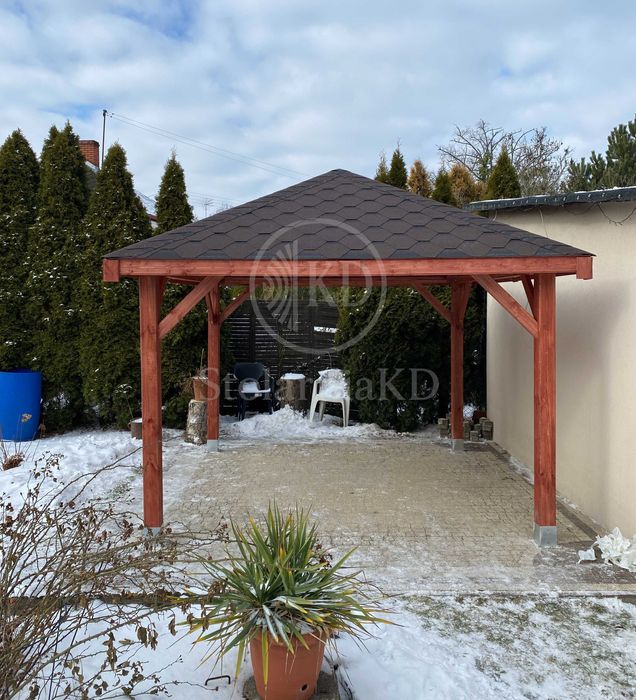 Altana ogrodowa drewniana 3x3 altany solidna wiata inne wymiary ROD