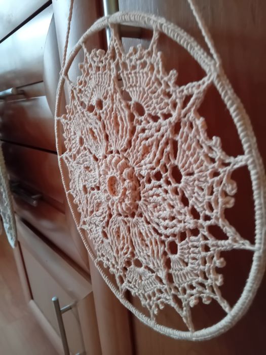 Mandala,zawieszka na szydełku