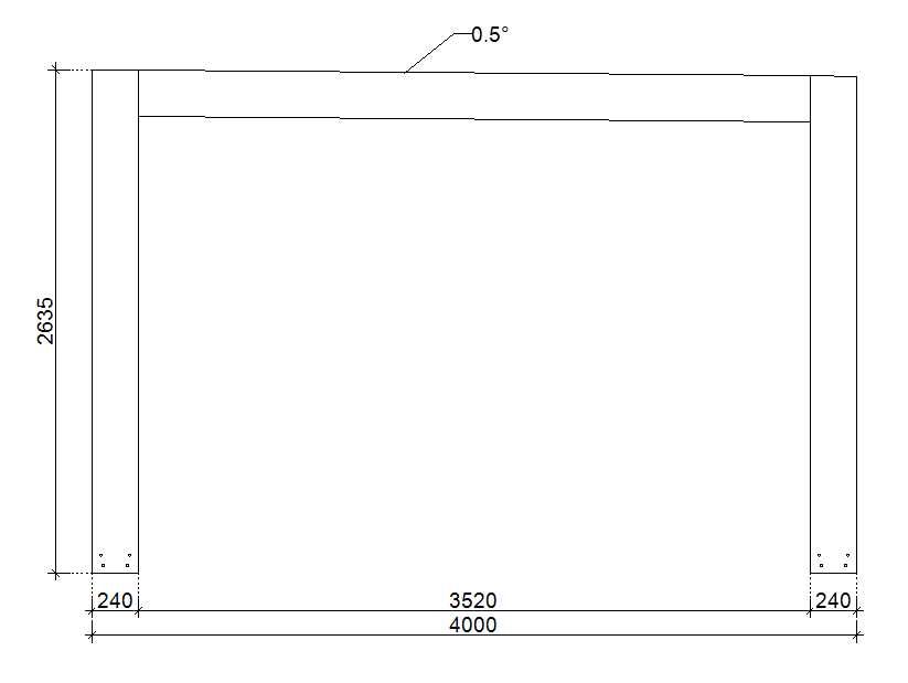 Pergola altana rzymska 400x300cm wolnostojąca masywna