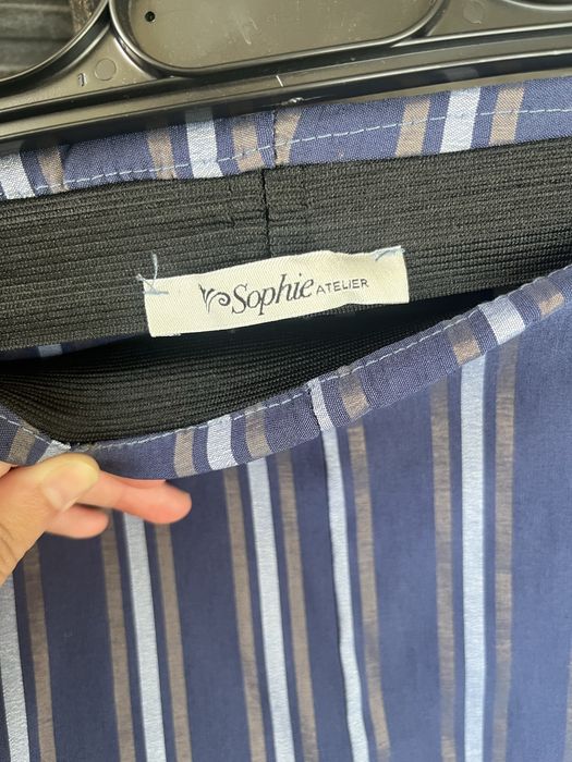 Calças às riscas azul marinho | Tamanho M | Novas sem etiqueta64738128332289123