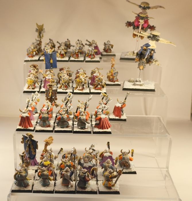 Warhammer Old World Dwarf Mountain Holds armia malowana