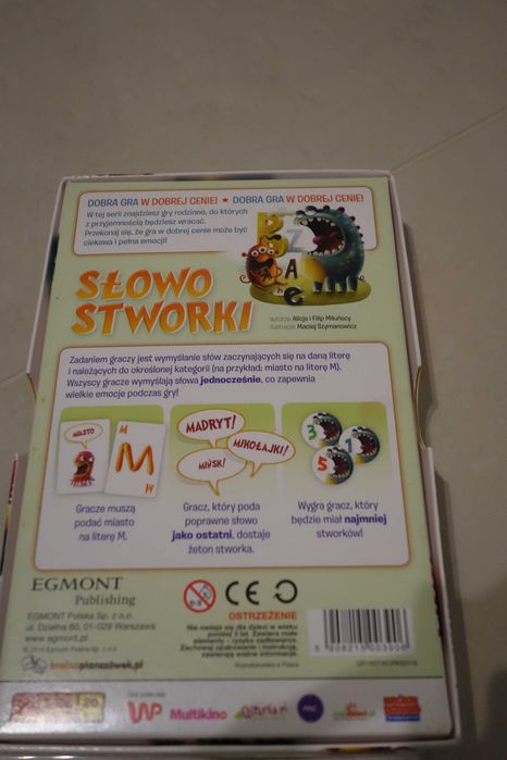 Słowo stworki gra Egmont