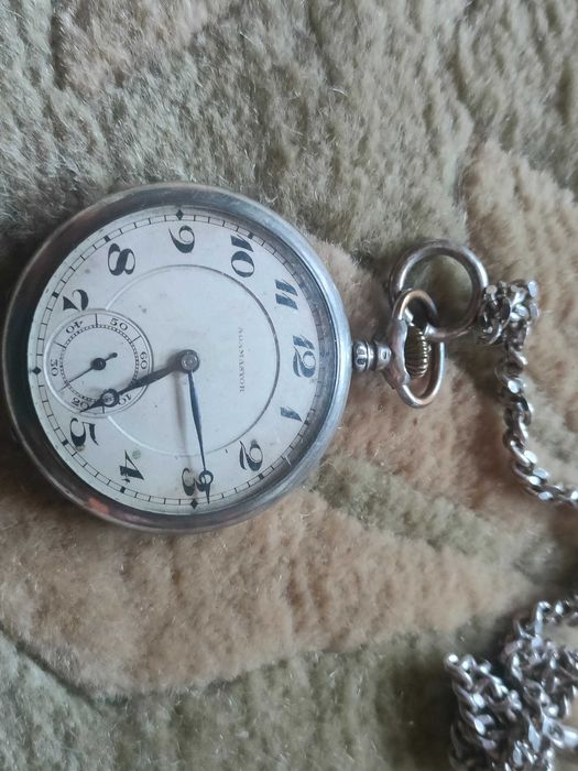 relogio de bolso adamastor a funcionar em bom estado com corrente