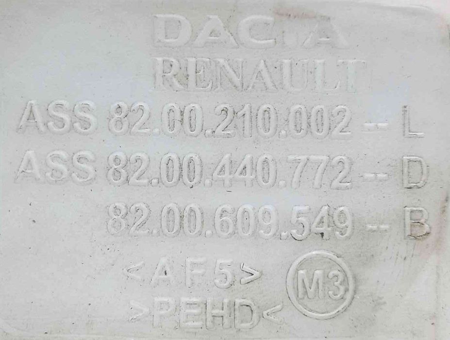 Reservatório / Depósito Água Limpa Vidros DACIA SANDERO ano 2009