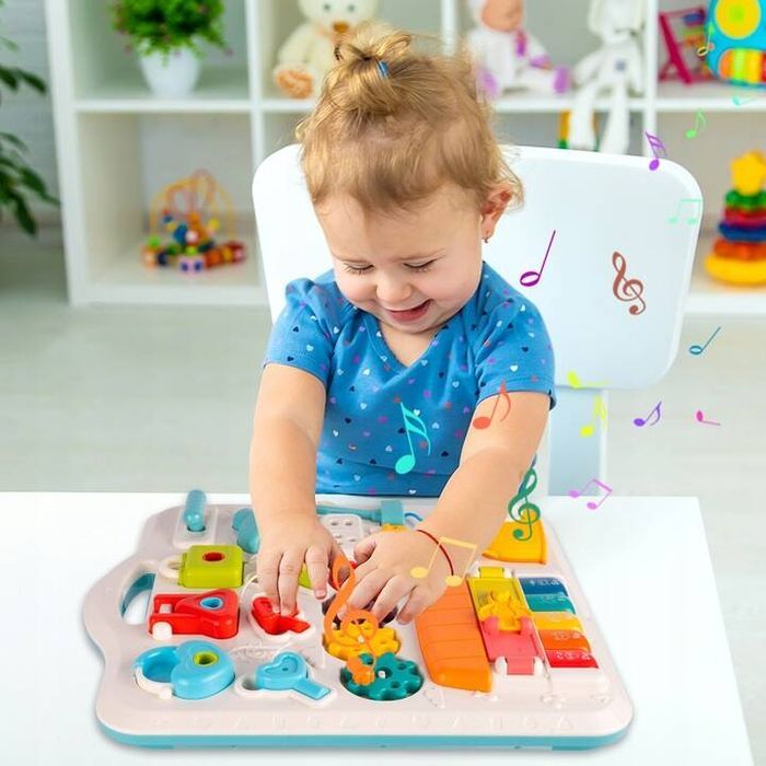 Tablica Sensoryczna Manipulacyjna Stolik Edukacyjny Interaktywny