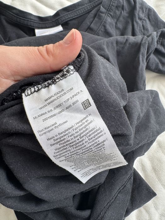 Koszulka ciążowa czarna S Mamalicious