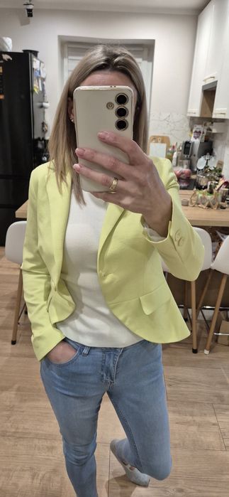 Seledynowa marynarka nowa bez metki