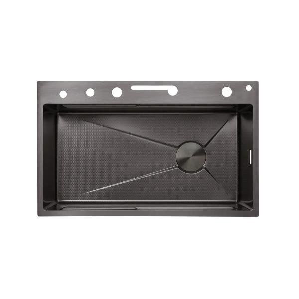 Мойка для кухни + смеситель Platinum Handmade "Водопад" ТР6532