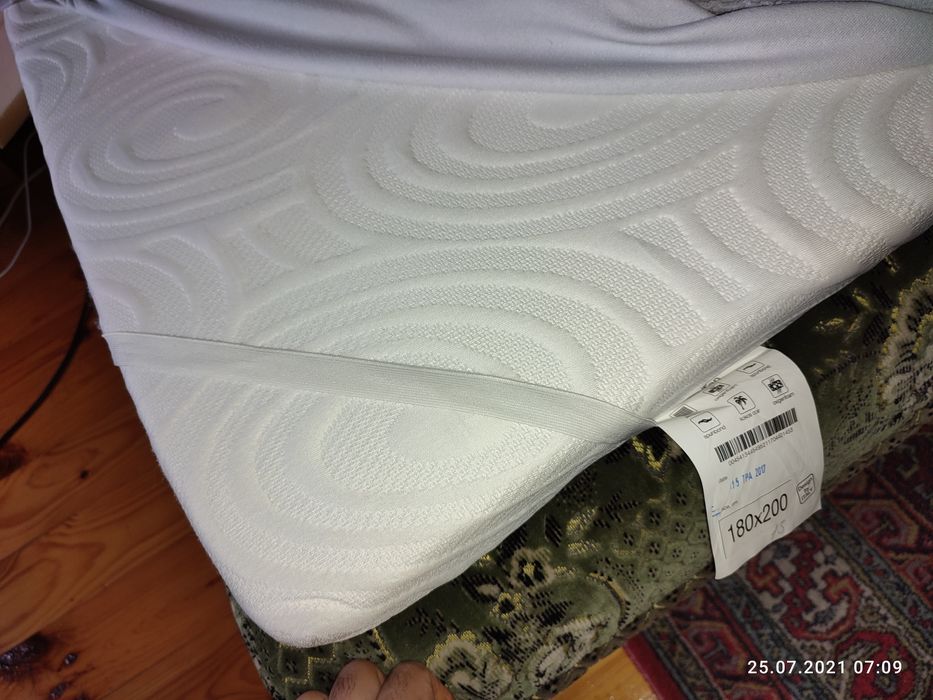 180×200×6 Рулонный Матрас 5-слойный с Кокосом Топпер на диван кровать