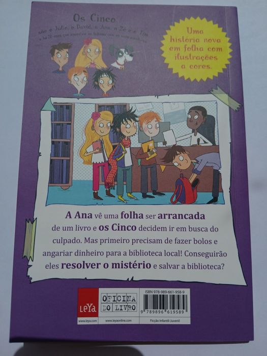 Livro Os mini cinco - Mistério na biblioteca