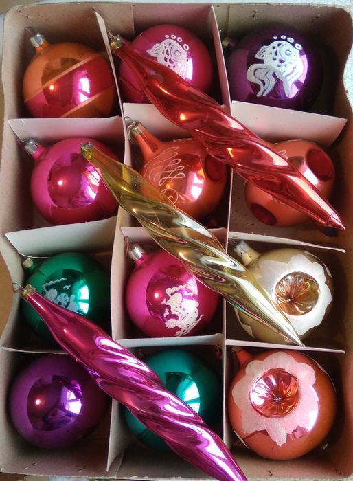 Игрушки на ёлку. СССР.