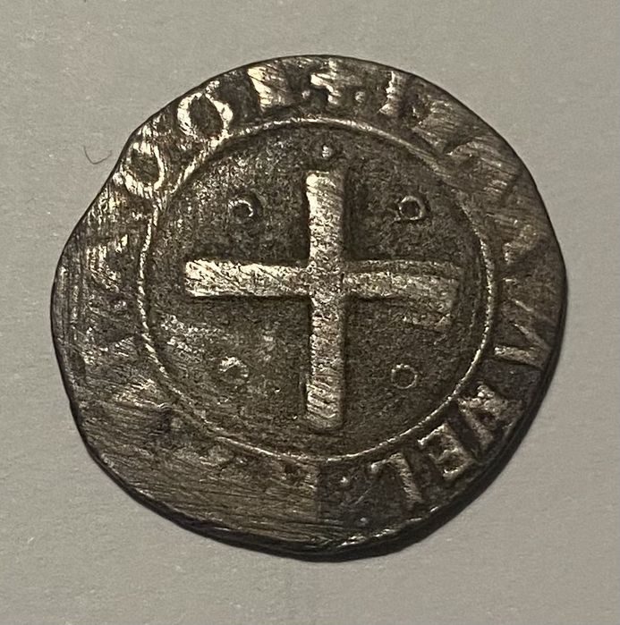 Moeda 1148 - D.MANUEL I - 1/2 Tostao