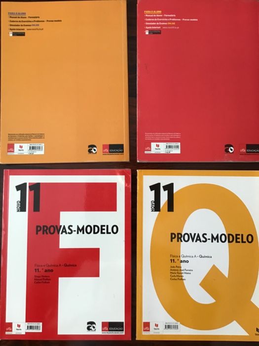 2 manuais de FÍSICA A, 11° Ano, novos
