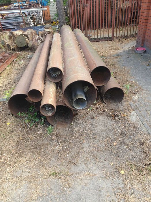 Rury stalowe czarne ze szwem duże średnice