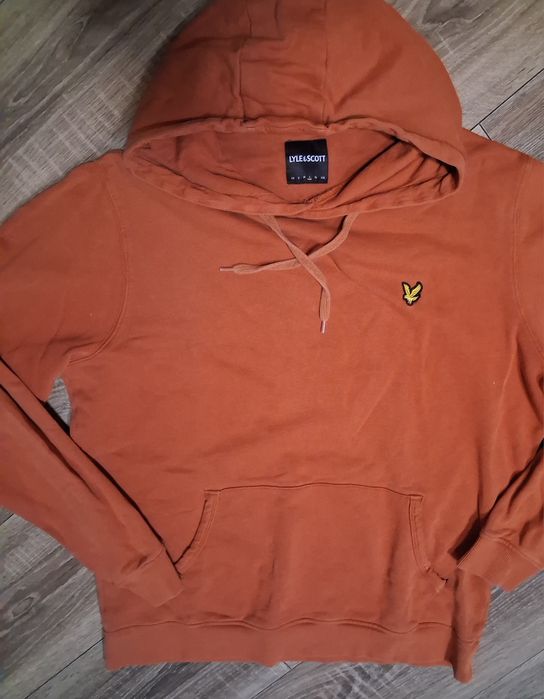 pomarańczowa bluza z kapturem Lyle & Scott