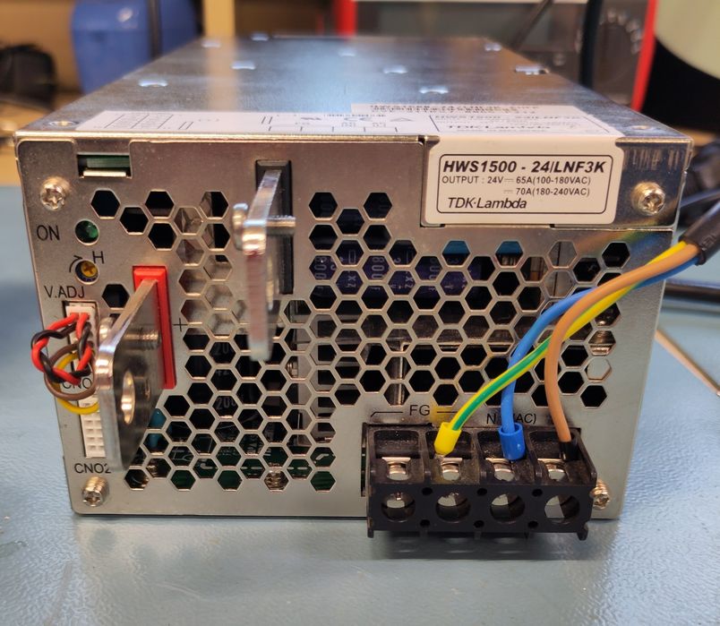 Zasilacz 24V 65A TDK Lambda 1,5kW przemysłowy medyczny HWS1500-24
