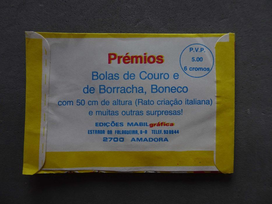 Carteira de cromos fechada de Futebol - Futebol 83/84