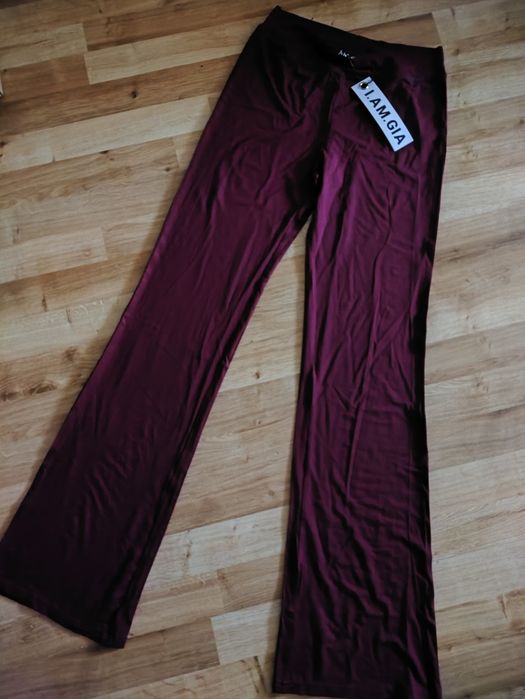 Nowe getry legginsy z szeroką nogawką dzwony r.L