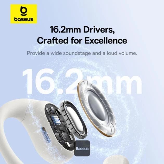 Навушники Baseus Eli 10i Fit Open-Ear TWS Earbuds (White)
