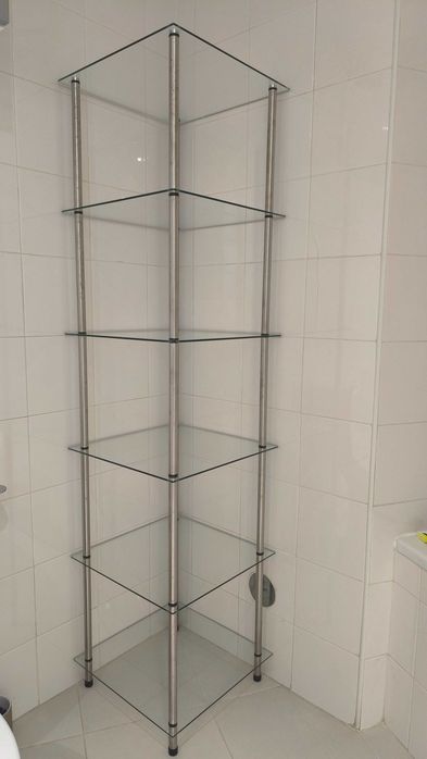 Estante de vidro