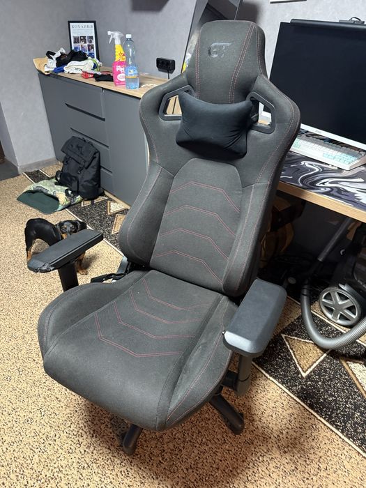 Игровое компьютерное кресло GT RACER X-8004 FABRIC BLACK