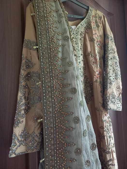 Пенджабі туніка, штани, накидка, дупата святкова р.S