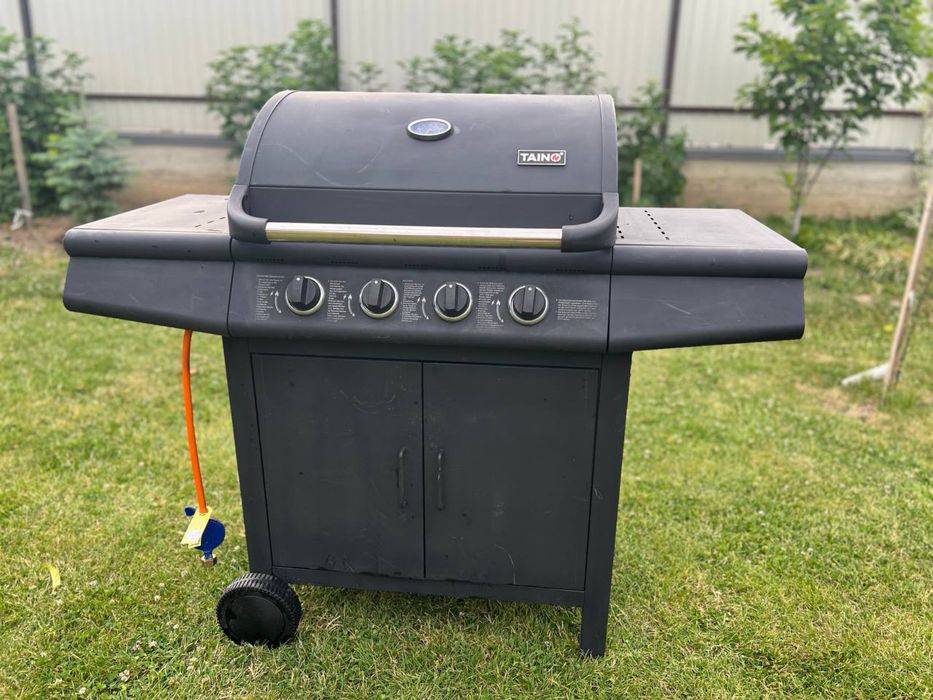 Газовий гриль TAINO на 4 конфорки + бічна плита (Нові пальники!