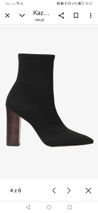 Kazar botki rozm. 38 na słupku