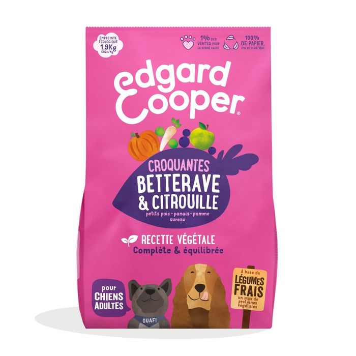 Edgard Cooper - Wegetariańska karma dla psów z burakiem i dynią 7 kg