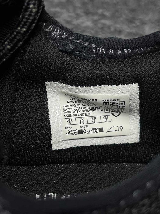 Чоловічі кросівки MERRELL Vapor Glove 5 Barefoot - Eco Vegan Friendly - Розмір 43