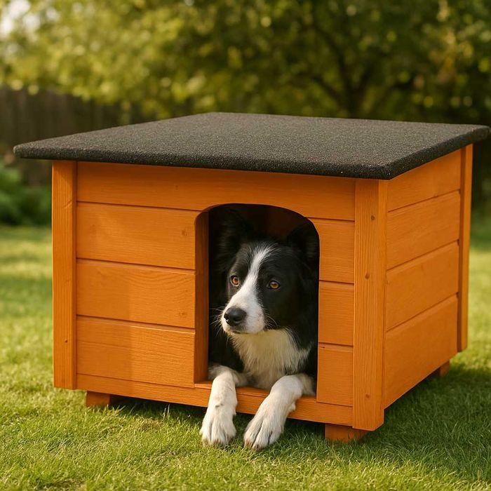 NOWA Buda Dla Psa Kota Ocieplona Drewniana 59x49x34 cm Okazja