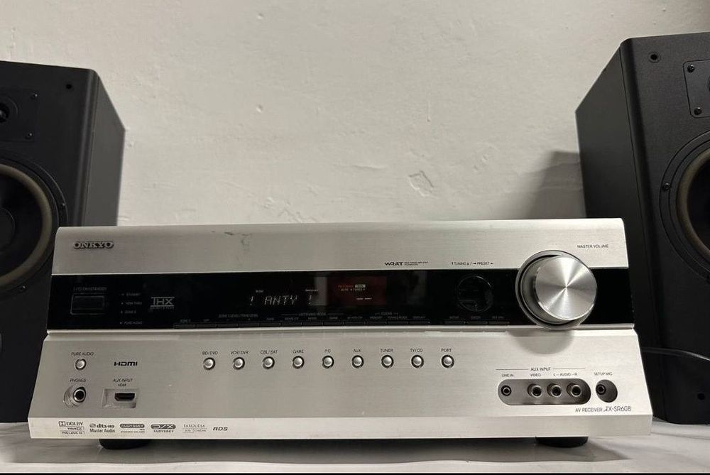 7.2 Amplituner Onkyo TX-SR608 (7 × 160 Вт / HDMI / Bi-Amping