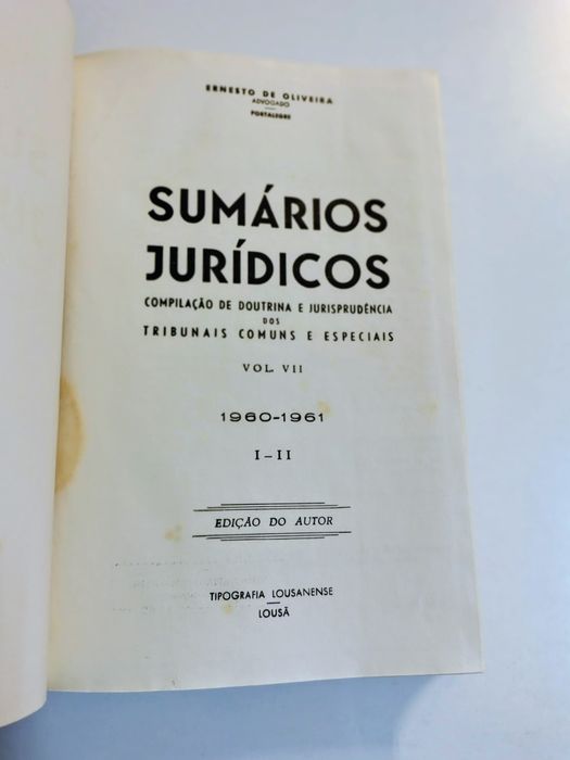 Compilação de doutrina e jurisprudência dos Tribunais Comuns e Especiais, de  Ernesto de Oliveira