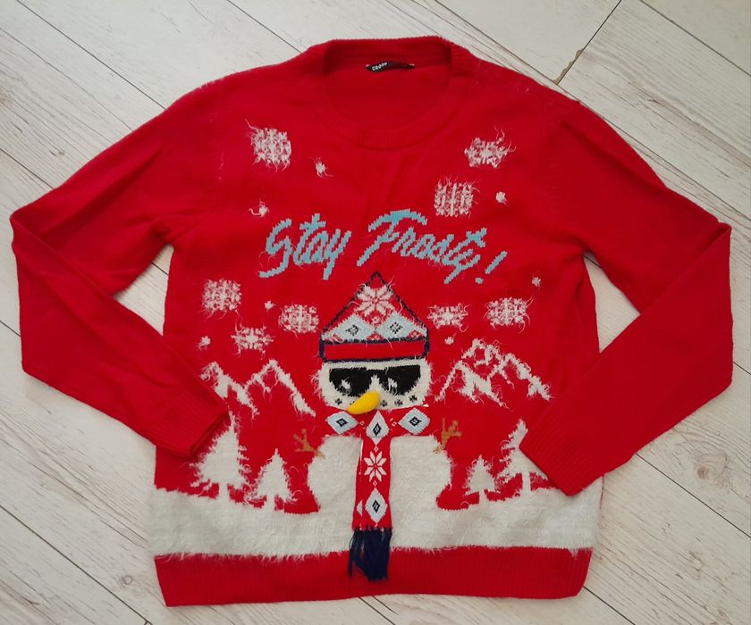 Sweter świąteczny zimowy