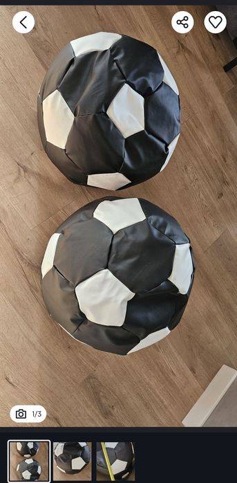 Pufa pufy piłka 2szt nowa