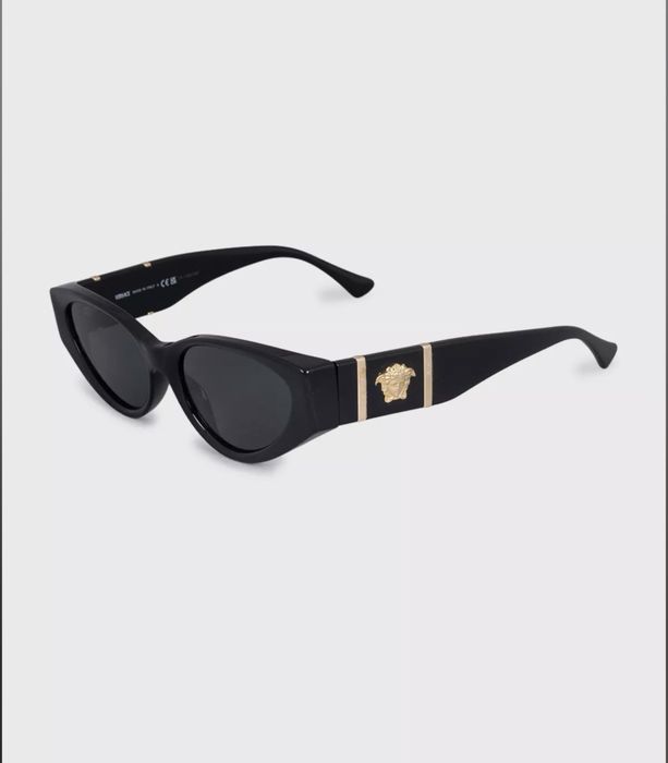VERSACE Сонцезахисні окуляри котяче око з золотистим лого